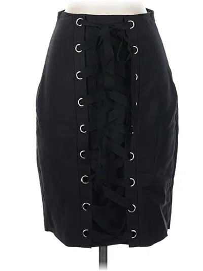 Pre-owned Intermix Formal Skirt In Black