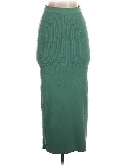 Pre-owned Intermix Formal Skirt In Green