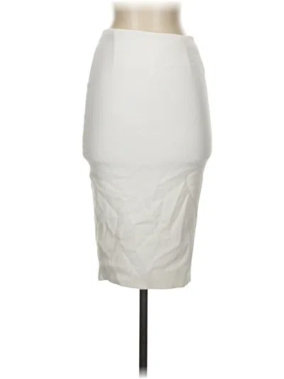 Pre-owned Intermix Formal Skirt In Ivory