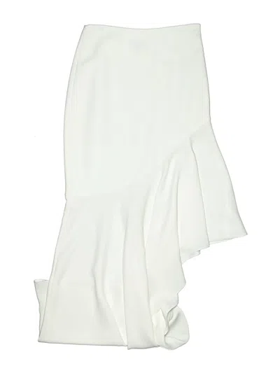 Pre-owned Intermix Formal Skirt In White