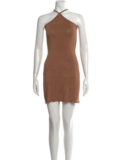 Pre-owned Intermix Halterneck Mini Dress