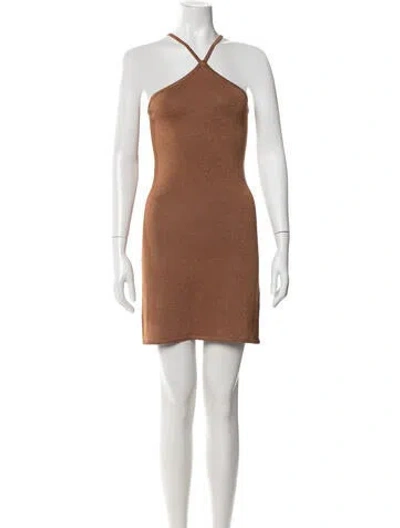 Pre-owned Intermix Halterneck Mini Dress