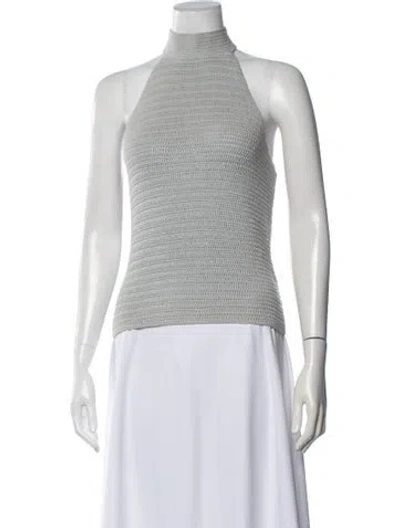 Pre-owned Intermix Halterneck Sweater In Neutrals