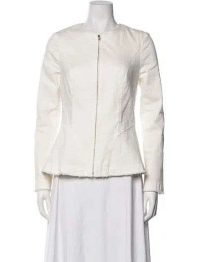 Pre-owned Intermix Jacket In White