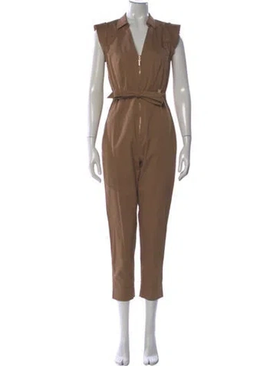Pre-owned Intermix Jumpsuit In Brown