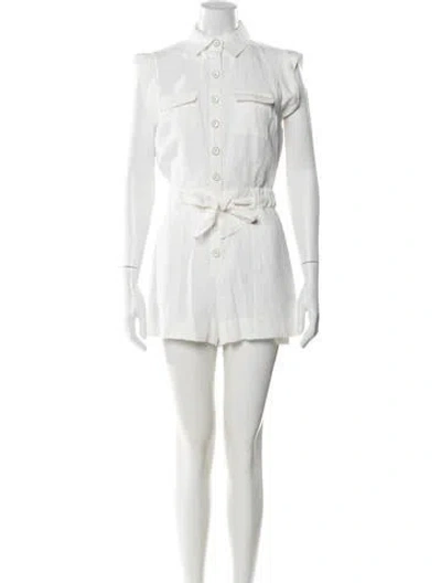 Pre-owned Intermix Jumpsuit In White