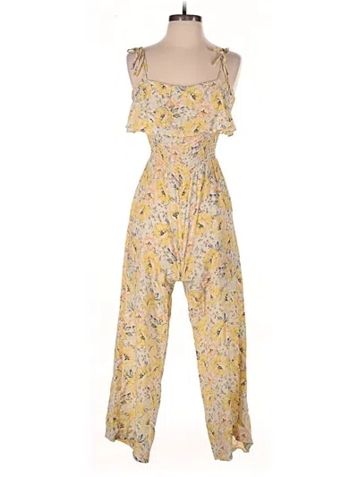 Pre-owned Intermix Jumpsuit In Yellow