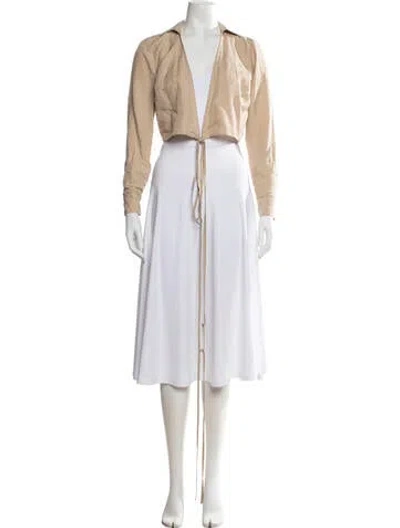 Pre-owned Intermix Linen Jacket In Neutral
