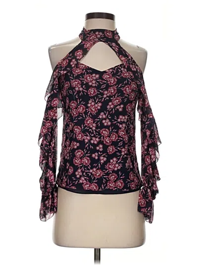 Pre-owned Intermix Long Sleeve Blouse In Pink