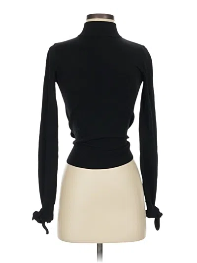 Pre-owned Intermix Long Sleeve Top Black Turtleneck Tops