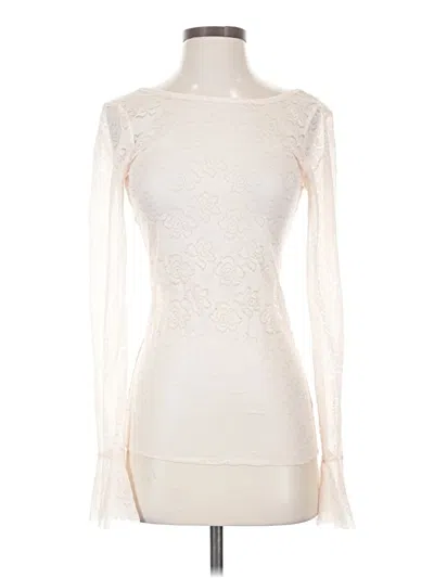 Pre-owned Intermix Long Sleeve T-shirt In Ivory