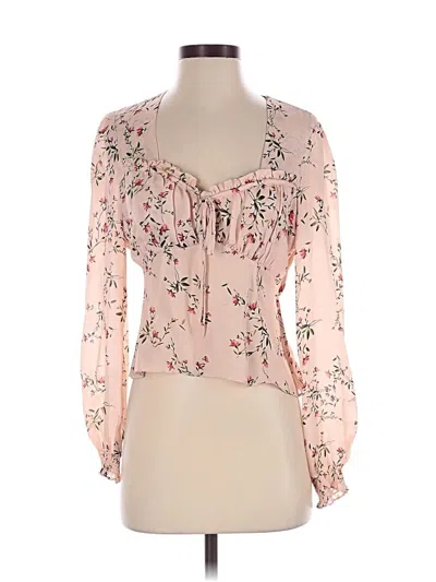 Pre-owned Intermix Long Sleeve T-shirt In Pink