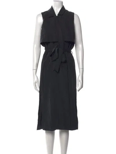 Pre-owned Intermix Midi Length Dress In Black