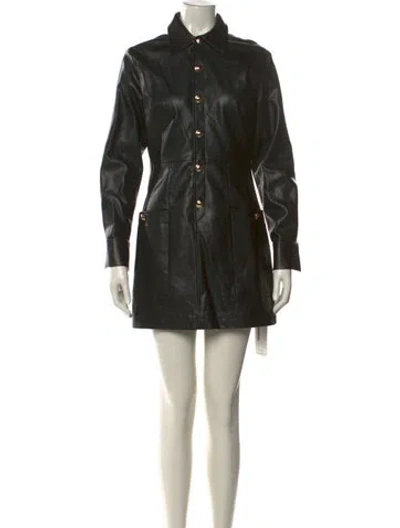Pre-owned Intermix Mini Dress In Black