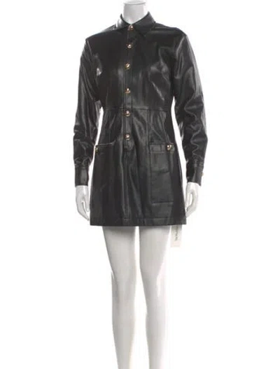 Pre-owned Intermix Mini Dress In Black