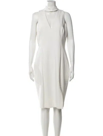 Pre-owned Intermix Mini Dress In Neutral