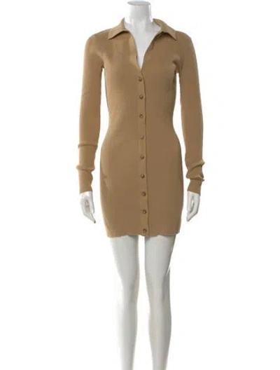 Pre-owned Intermix Mini Dress In Neutral