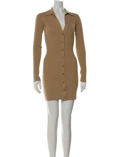 Pre-owned Intermix Mini Dress In Neutral