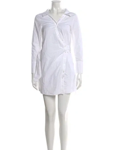 Pre-owned Intermix Mini Dress In White