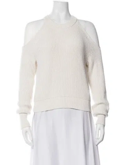 Pre-owned Intermix Mock Neck Sweater In Neutrals