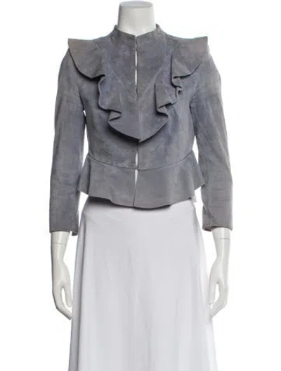 Pre-owned Intermix Nylon Evening Jacket In Gray