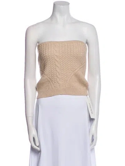 Pre-owned Intermix Nylon Strapless Sweater In Neutral