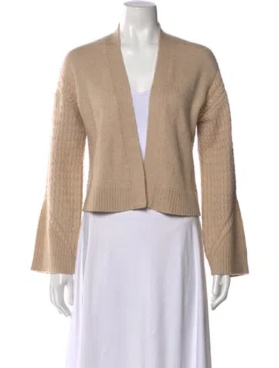 Pre-owned Intermix Open Front Sweater In Neutral