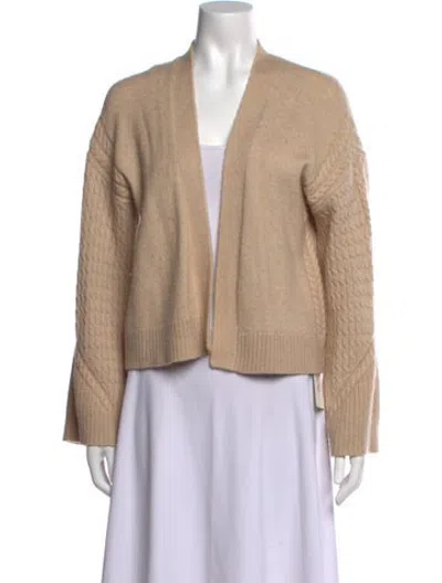 Pre-owned Intermix Open Front Sweater In Neutrals