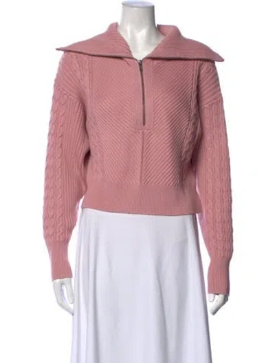 Pre-owned Intermix Open Front Sweater In Pink