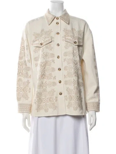 Pre-owned Intermix Patterned Jacket W/ Tags In Neutrals