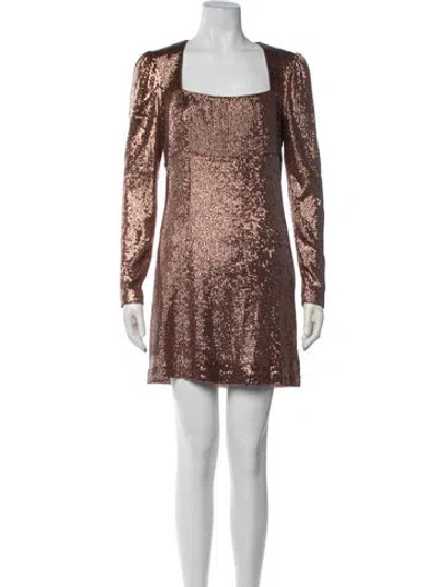 Pre-owned Intermix Patterned Mini Dress W/ Tags In Multicolor