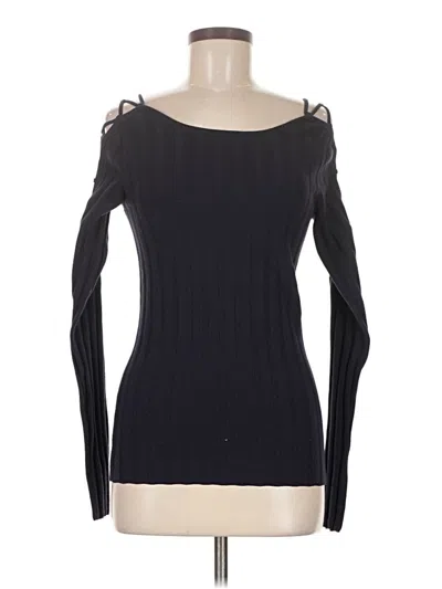 Pre-owned Intermix Pullover Sweater In Black