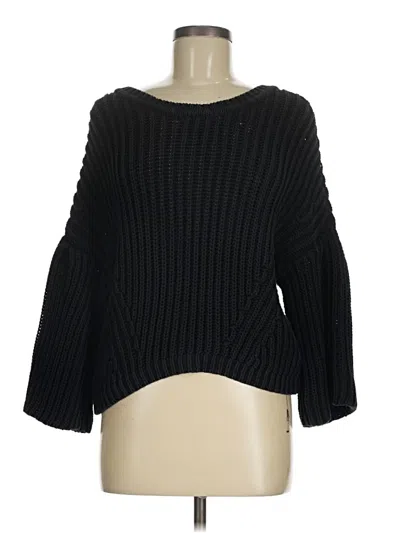 Pre-owned Intermix Pullover Sweater In Black