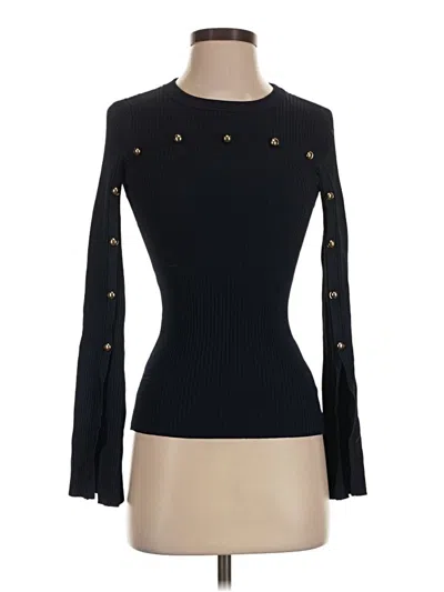 Pre-owned Intermix Pullover Sweater In Black