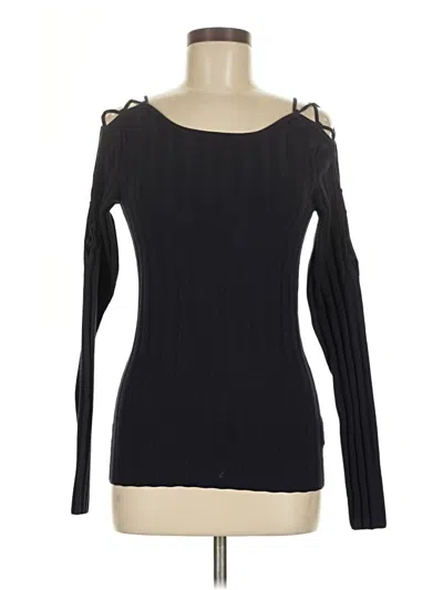 Pre-owned Intermix Pullover Sweater In Black