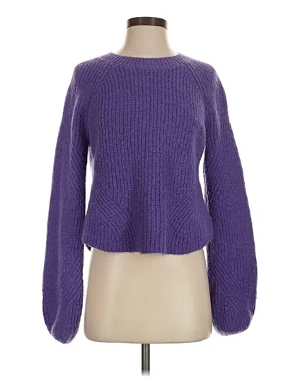 Pre-owned Intermix Pullover Sweater In Purple