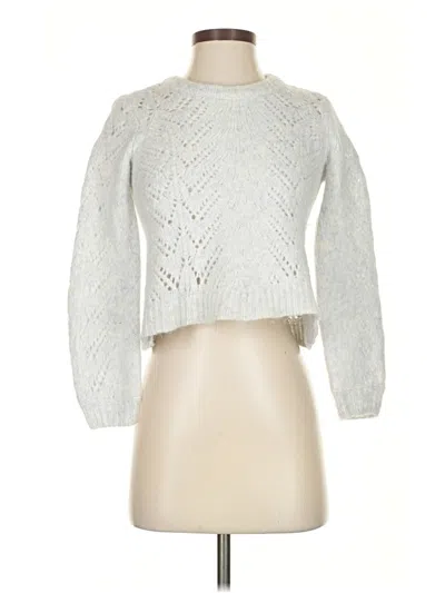 Pre-owned Intermix Pullover Sweater In Silver