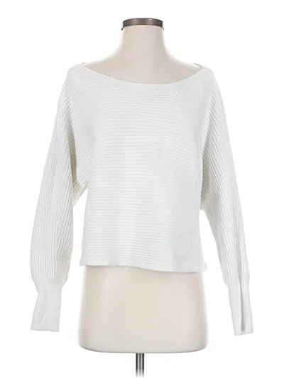 Pre-owned Intermix Pullover Sweater In White