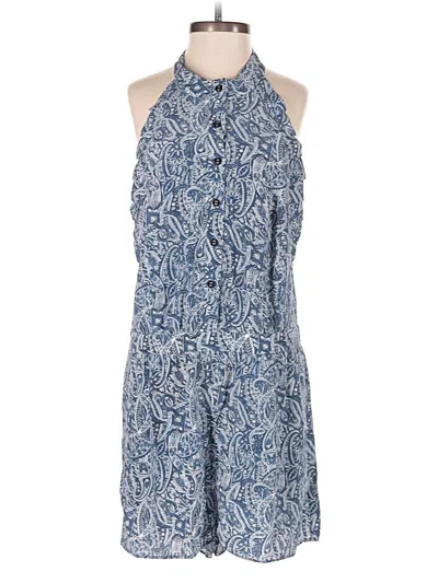 Pre-owned Intermix Romper In Blue