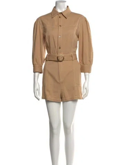 Pre-owned Intermix Romper In Neutral