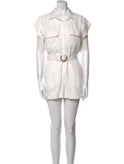 Pre-owned Intermix Romper In White