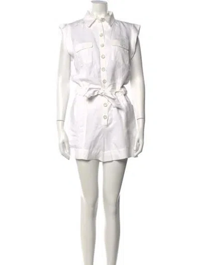 Pre-owned Intermix Romper In White