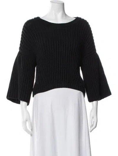 Pre-owned Intermix Scoop Neck Sweater In Multi