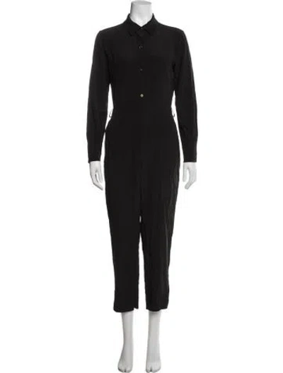 Pre-owned Intermix Silk Jumpsuit In Blue
