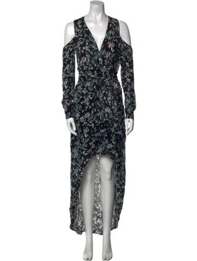 Pre-owned Intermix Silk Long Dress W/ Tags In Multi