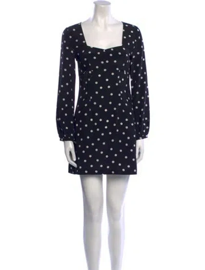Pre-owned Intermix Silk Mini Dress In Black