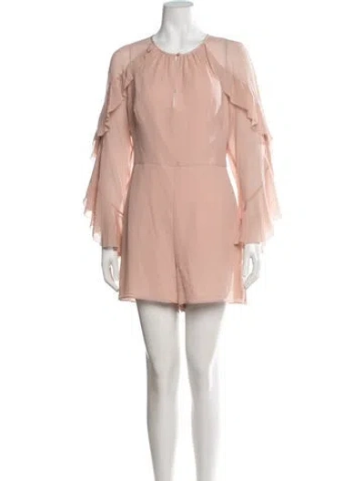 Pre-owned Intermix Silk Mini Dress In Neutrals