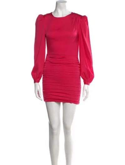 Pre-owned Intermix Silk Mini Dress In Pink