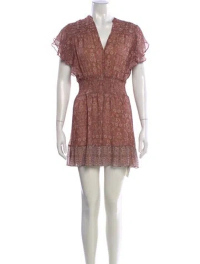 Pre-owned Intermix Silk Mini Dress In Pink