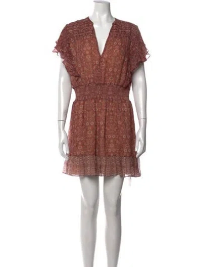 Pre-owned Intermix Silk Mini Dress In Pink